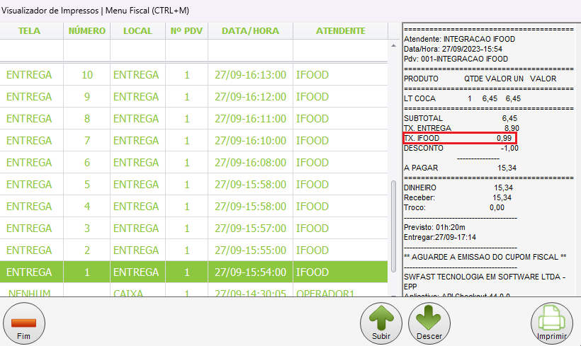 Exibir Taxa adicional do Ifood na Conferência de Pedido no PDV 2.png