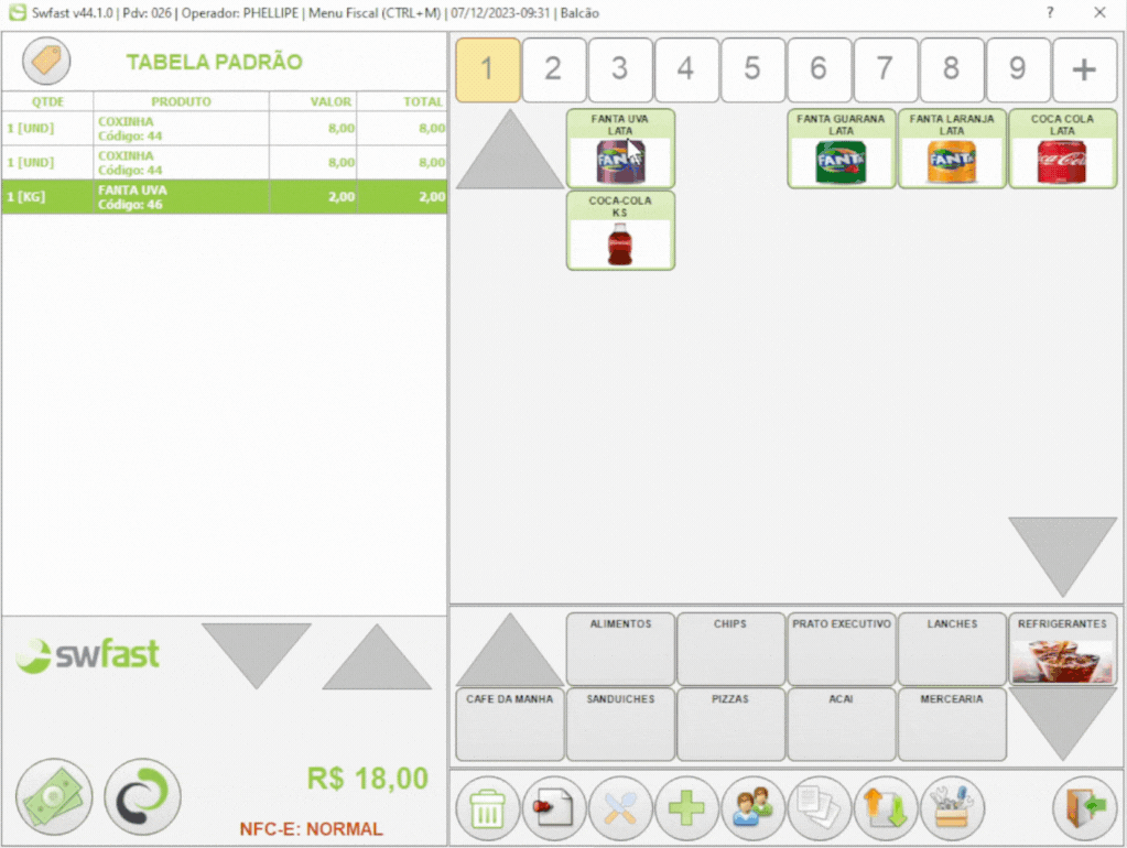 Cancelar Combo - Tela Balcão.gif